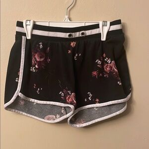 Ardene Black Athletic Shorts with Elastic Waistband (Bin U)